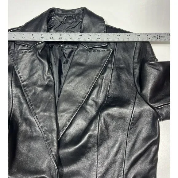 Tannery West Black Leather Women Jacket Size M‎ - Picture 8 of 10